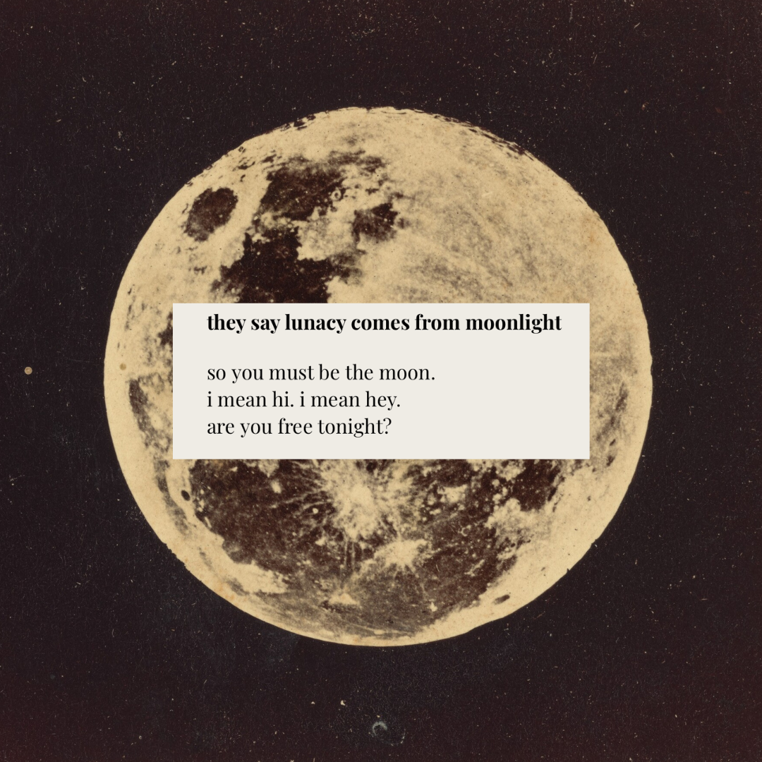 they say lunacy comes from moonlight | The Garlic Press